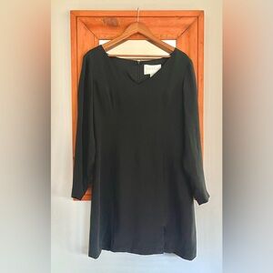 1990s Vintage Silk Little Black Dress
